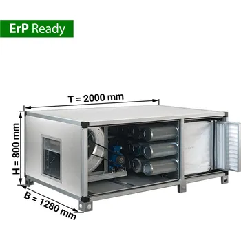 Příslušenství pro digestoř G.Gastro Systém čištění odpadního vzduchu 8400 m³ - s předfiltrem, kapsovým filtrem a filtrem s aktivním uhlím