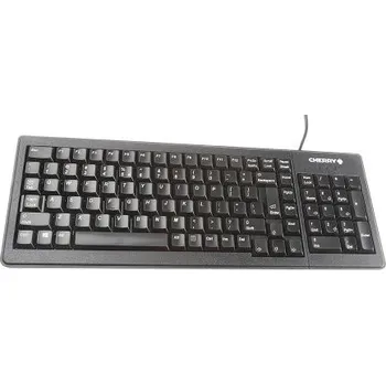 Klávesnice Klávesnice, Kabelová, Černá, PS/2, USB Kompaktní QWERTY (USA) normální klávesy 103 x 18mm x 374mm CHERRY