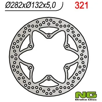Brzda pro motocykl NG přední brzdový kotouč/zadní YAMAHA XV/XT/FJ/FJ/GTS/ XVS (282X132X5) (NG přední brzdový kotouč/zadní YAMAHA XV/XT/FJ/FJ/GTS/ XVS (282X132X5))