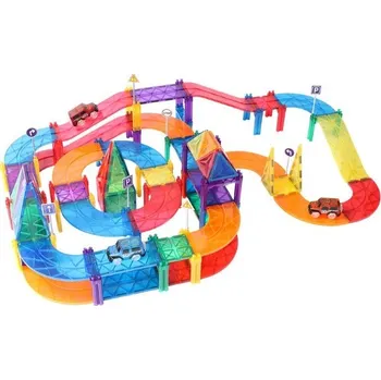 ostatní stavebnice MNTL Magnetická dráha 108 ks vč. 2ks aut