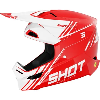 Helma na motorku Motokrosová helma Shot Race Sprint červená M