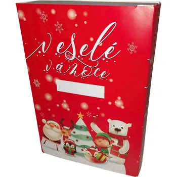 Dárková krabička Dárková vánoční Krabička Ponožkovna.cz Barva: Ponožkovna, Velikost: 28 x 19,5 x 6,5 ideální jako vánoční dárek