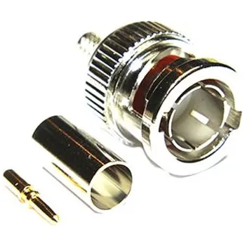 Elektrický konektor Konektor BNC, Samec, 75Ωpřímý, Kabelová montáž izolace krimpováním, přepážka: Ne, 0 → 4.5GHz, typ kabelu: BELDEN