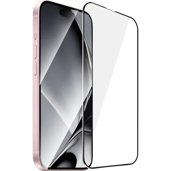 OEM Metal Frame / Full Glue / zesílené ochranné tvrzené sklo Apple iPhone 15 Plus (6,7")