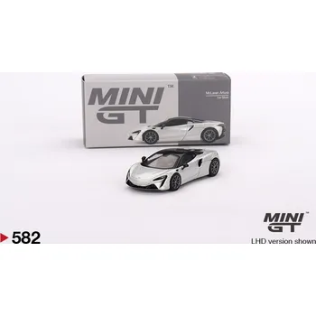autíčko McLaren Artura - stříbrná - 1:64 - Mini GT