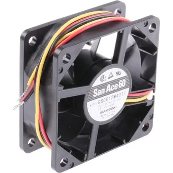Počítačové chlazení Sanyo DenkiAxiální ventilátor 12 V DC DC, průtok vzduchu: 24m³/h 840mW70mA, 60 x 60 x 25mm