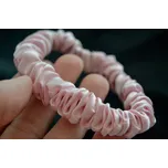 Hedvábná gumička úzká, barva růžová