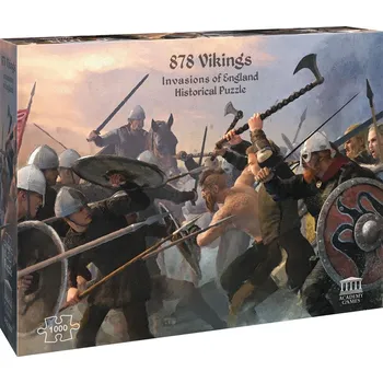 Puzzle Academy Games 878 Vikings Invasion of England Historical Puzzle 1000 Pieces