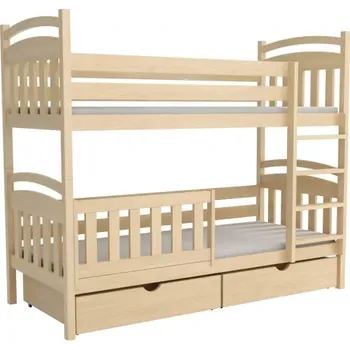 Patrová postel BM-P003 180x80 cm borovice masiv