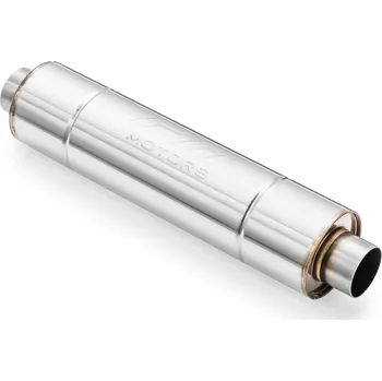 Zadní díl výfuku RM Motors Sportovní výfuk RM01, přímý tlumič, prodloužený Vstupní průměr: 50 mm, Délka: 700 mm, Průměr: 120 mm