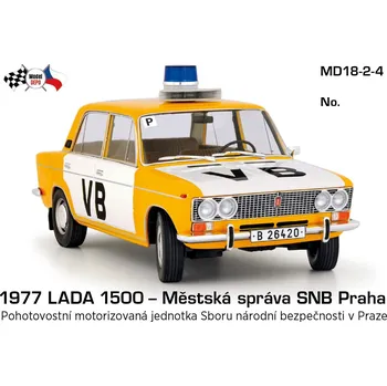 autíčko 1977 LADA 1500 – MS SNB Praha, Pohotovostní motorizovaná jednotka Sboru národní bezpečnosti – Model DEPO 1:18