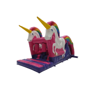 Skákací hrad Nafukovací překážková dráha Jednorožec - EU produkce s českým certifikátem