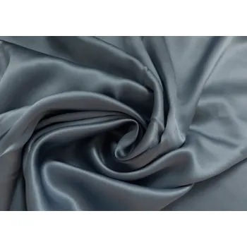 Povlak na dekorativní polštářek Hedvábný povlak ze 100% morušového hedvábí, rozměr 30x30, barva modrošedá ocel