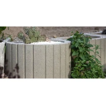 Venkovní dlažba Tvárnice svahová CS-BETON Tiesto malé pro okrasné zdi – šedá