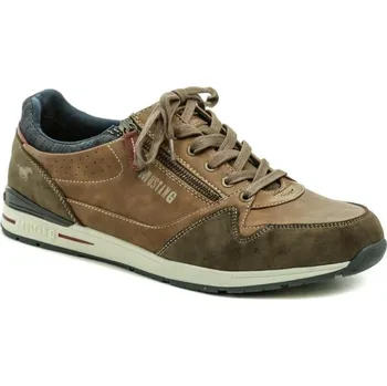 Pánské polobotky Mustang 4154-304-333 hnědé nadměrné pánské polobotky EU 47 + DÁREK + Doprava ZDARMA