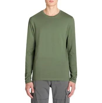 Pánské tričko Celio Tričko Tebaseml s dlouhým rukávem - Pánské Celio kaki 2948306