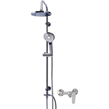 Sprchový set Ridder Bahamas Nástěnný sprchový set s baterií Tira,150 mm, chrom, BAHAMAS + TIRA D106000