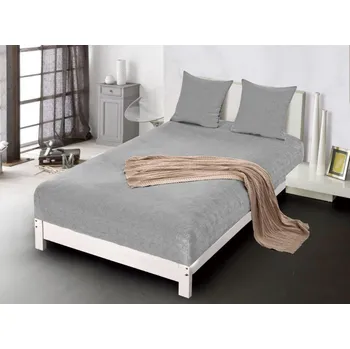 Prostěradlo Prostěradlo s gumičkou - mikroplyš - světle šedé PRZG04 Rozměr plachty: 220x200cm