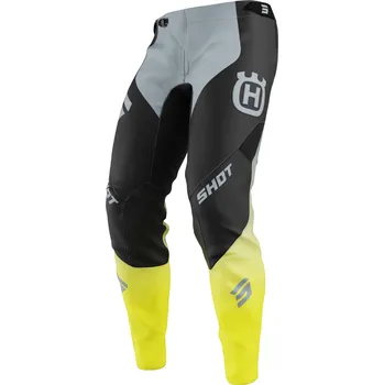 Moto kalhoty Motokrosové kalhoty Shot Aerolite HVA černo-šedé 38