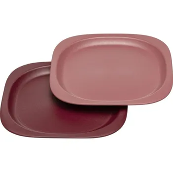 dětská jídelní sada NIP green line talířek, 2 ks, red