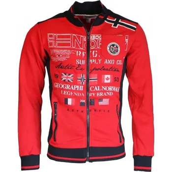 Pánská mikina GEOGRAPHICAL NORWAY mikina pánská GERINOS 4XL červená