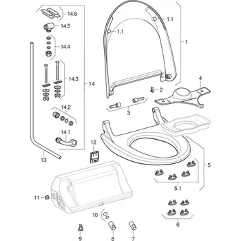 Geberit Aquaclean náhradní díl - Ochranný kryt, položka č.4 242.676.00.1