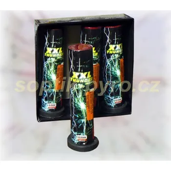 Zábavní pyrotechnika single shot XXL Thunder - balení 4 kusy (zábavní pyrotechnika kategorie F3 (prodejné od 21 let))