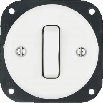 vypínač Keramický schodišťový vypínač pod omítku Retro PRL