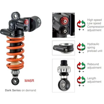 Matris Dampers Itálie Ducati PANIGALE V4 1100 18/23 Centrální pérovací jednotky ''monoshock'' M46R