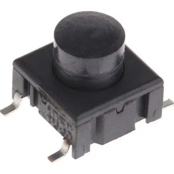vypínač Dotykový spínač IP67, barva ovladače: Černá, typ ovladače: tlačítko SPST 50 mA při 24 V DC 9.5mm 4.4mm Plošný spoj