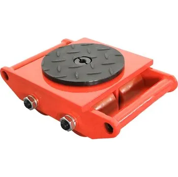 Plošinový vozík MTR Plošina transportní otočná (kola PU) červeně lakovaný Varianta: Plošina transportní otočná (kola PU) 8t červeně lakovaný