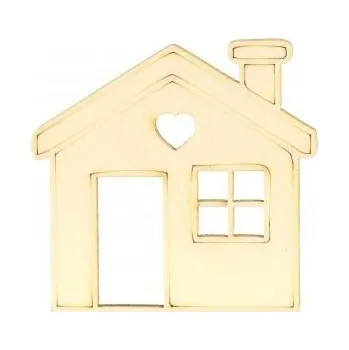 Vánoční dekorace Dekorace domeček topol 13 - 7x7,3cm