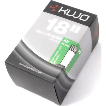 Duše na kolo KHEBIKES Cyklistická duše 18 palců KUJO x 1,75-2,125 palce AV