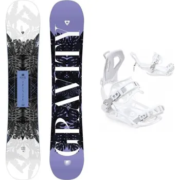 Snowboard Gravity Trinity 23/24 dámský snowboard + Raven FT360 white vázání 151 cm + S (EU 35-40) + DÁREK + Doprava ZDARMA