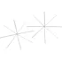 Stoklasa 900726 drátěná vánoční hvězda/vločka 0,7 mm x 12 cm 5 ks
