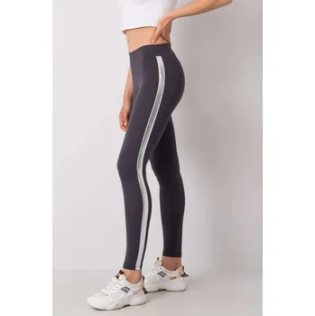 RUE PARIS Bavlněné legíny Rissa grafitovo stříbrné Velikost: XL