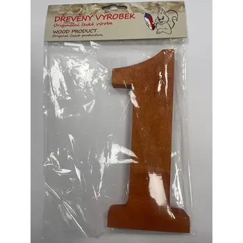 Číslo 1 velké rezaté – výška 180 mm