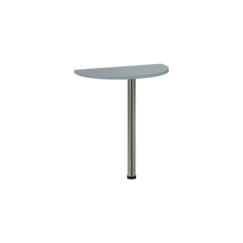 Stolová podnož OJD 2 - 70 přístavba jednací, kovová podnož chrom, síla desky 25 mm, široká 700 mm, šedá