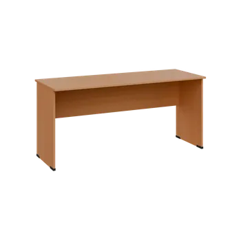 Psací stůl TP 6 - 16 stůl kancelářský, dřevěná podnož, deska 18 mm, široký 1600 mm, buk royal