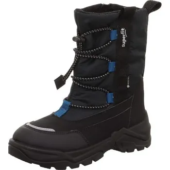 Chlapecká zimní obuv Chlapecké zimní boty barefit SNOW MAX Black/Blue Gore-Tex, Superfit , 1-002025-0000, černá - 28
