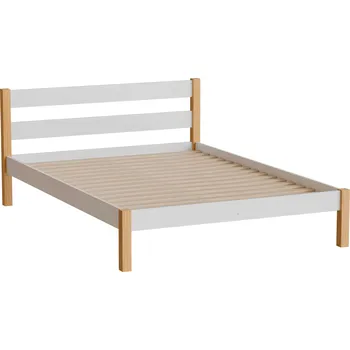 Postel Dolmar Postel INCCA | 140 x 200 cm Barva: Bílá / dub