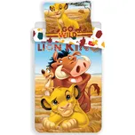 Jerry Fabrics Dětské povlečení LVÍ KRÁL 140x200 cm, 70x90 cm, Bavlna + Prodloužená možnost vrácení zboží do 50 dnů