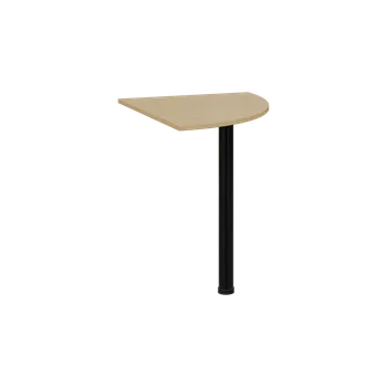Stolová podnož TS 6 - 8 deska spojovací, kovová podnož černá, síla desky 18 mm, široká 800 mm, javor horský
