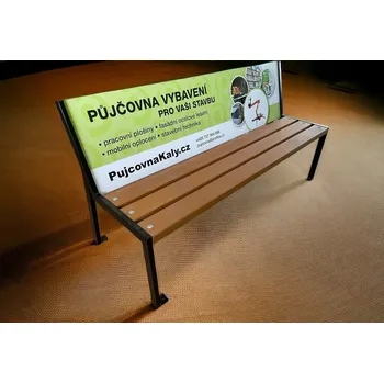 Zahradní lavice PROFIBA Reklamní lavička Zlín