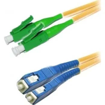 Síťový kabel XtendLan FO patch LC/APC-SC 1m 9/125 duplex, G.652d, LS0H FOP-LCASC-D-1-9