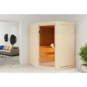 Sauna Finská sauna KARIBU LARIN - bronzové dveře Varianta: finská sauna KARIBU LARIN (59626) LG3969