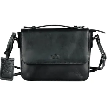 Kabelka Dámská kožená crossbody kabelka Sparwell Matilde - černá