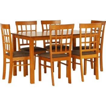 Jídelní set Jídelní komplet MOJSLAV 1+6, třešeň + vyzvednutí ZDARMA