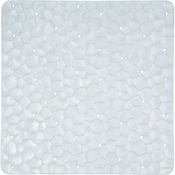Protiskluzová podložka Spirella protiskluzová podložka do sprchy BIONIC, průhledná, PVC, 55 x 55 cm