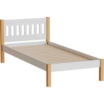 Postel Dolmar Postel FELICA | 90 x 200 cm Barva: Bílá / dub